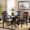 Baxton Studio Mare Modern and Contemporary Transitional Dark Brown Finished Wood 5-Piece Dining Set 177-11377-10892-Zoro - alternate 3